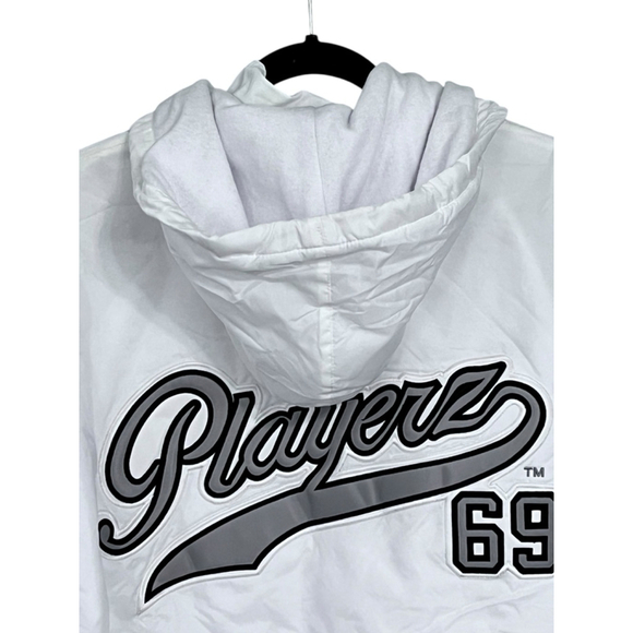 Playerz 69 NWT Vintage MLB Windbreaker Jacket Embroidered Size Large Hood USA - Picture 6 of 7